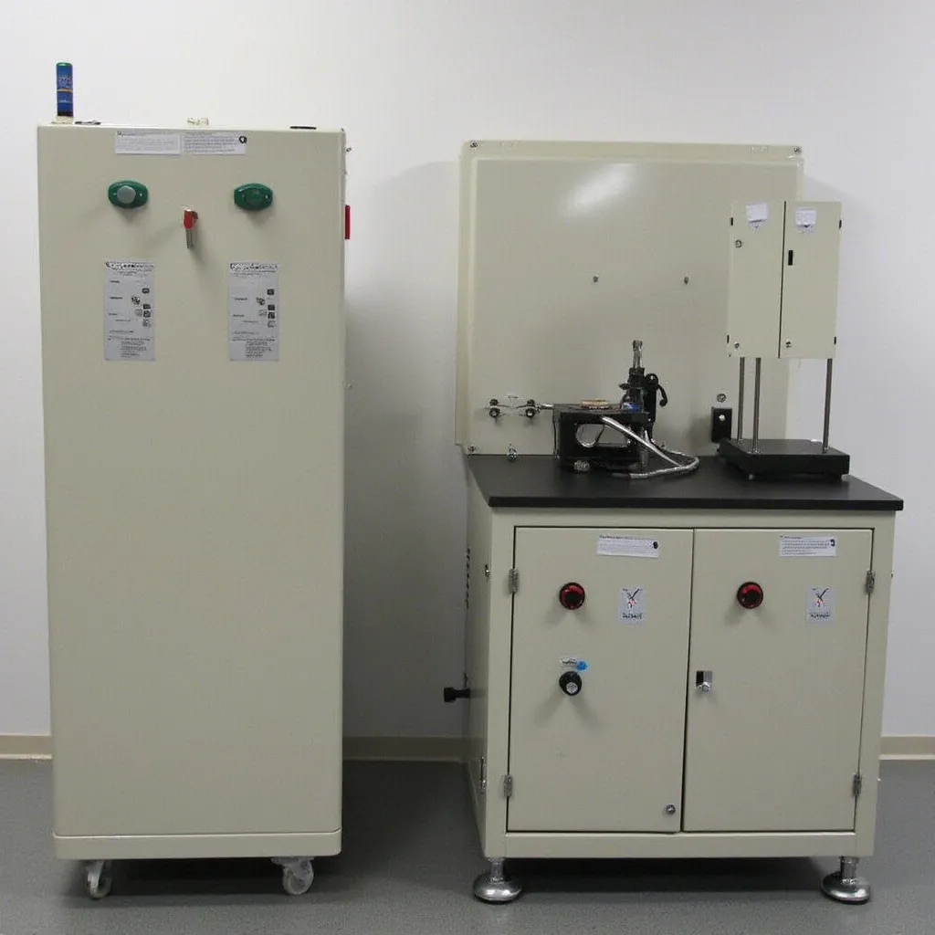 Laboratório com placas eletrónicas